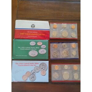 1987 1993 1994 Uncirculated Coin Sets U.S Mint Original Government Packaging OGP